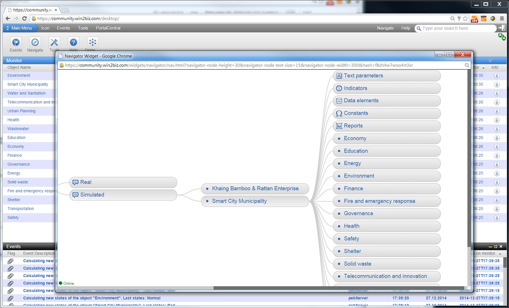 Navigation in Smart City Model content